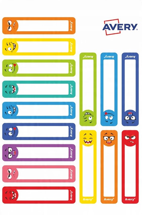 Naklejki na Przybory do Pisania A'30 RESMI30S /Avery