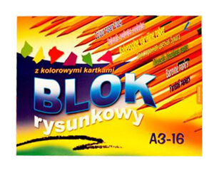 Blok Rysunkowy A3 16k Kolor Kreska