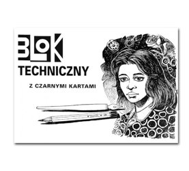 Blok Techniczny A3 10k Czarne Kartki  /Kreska