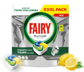 Fairy Kapsułki Do Zmywarki Platinum All in 1 Lemon 96szt.