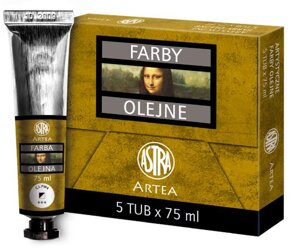 Farba Olejna 75ml Tubka Biel Cynkowa /Astra