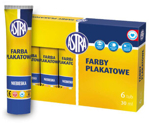 Farba Plakatowa 30ml Niebieska /Astra