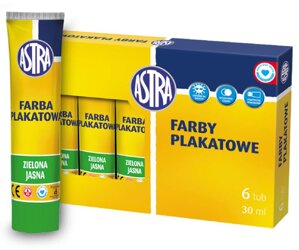 Farba Plakatowa 30ml Zielona Jasna /Astra