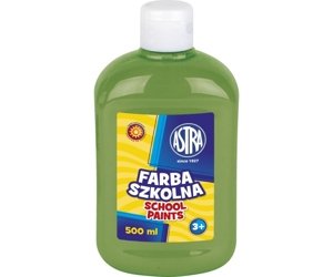 Farba Szkolna Astra 500ml Butelka [83410902] Zielona Jasna