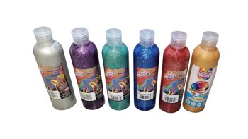 Farby Plakatowe 6 kol. 250ml Mix Brokat Sweet Colours / Otocki