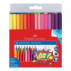 Flamastry Grip 30 Kol. w Etui Faber-Castell