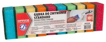 Gąbka Do Zmywania Office Products Standard 10Szt. Mix Kolorów