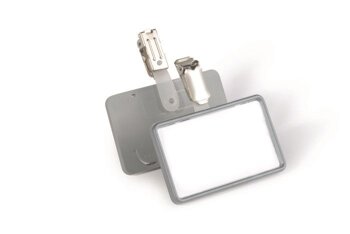 Identyfikator z Magnesem Clip Card 40x75mm 25szt. Szary /Durable 812910