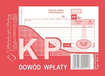 KP Dowód Wpłaty A6 Wielok. 401-5 /MiP