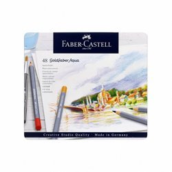 Kredki Akwarelowe Goldfaber Aqua 48 Kol. Opak. Metalowe Faber-Castell