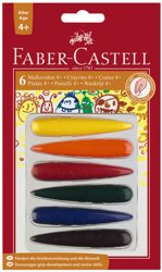 Kredki Świecowe 6 Kol. Blister Faber-Castell