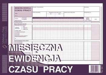 Miesięczna Ewidencja Czasu Pracy A4 Offset 526-1 /MiP