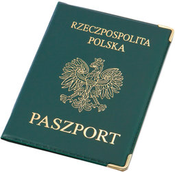 Okładka Na Paszport Ekowinyl Sztywna Okuta /Panta Plast