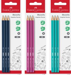 Ołówek 1111 Hb Kolor 3 Sztuki Blister Faber-Castell