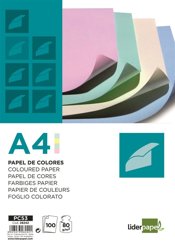 Papier Kolorowy Liderpapel 4X Pastelowy 100 Arkuszy Mix Kolorów