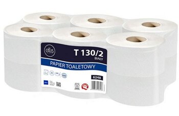 Papier Toaletowy Jumbo Biały Ellis 2-wartsw. Celuloza T130 12szt.