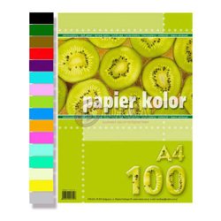 Papier Xero A4 A'100 80g Turkusowy /Kreska