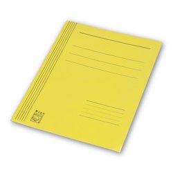 Skoroszyt Papierowy Bez Fałdy Żółty /Bigo