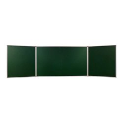 Tablica Tryptyk  Kredowa Magnetyczna Zielona Rama Aluminiowa Prestige 170x100 cm /Memobe