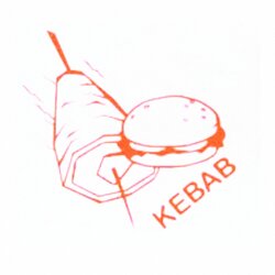 Torebka Papierowa Kebab Foliowana 17x17 A'200 Nadruk