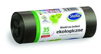 Worki Na Śmieci 35L A'15 Grube Lux Czarne /Stella