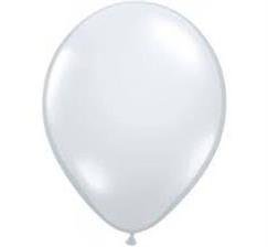 Balony Metalik 12 A'100 Białe /Kw