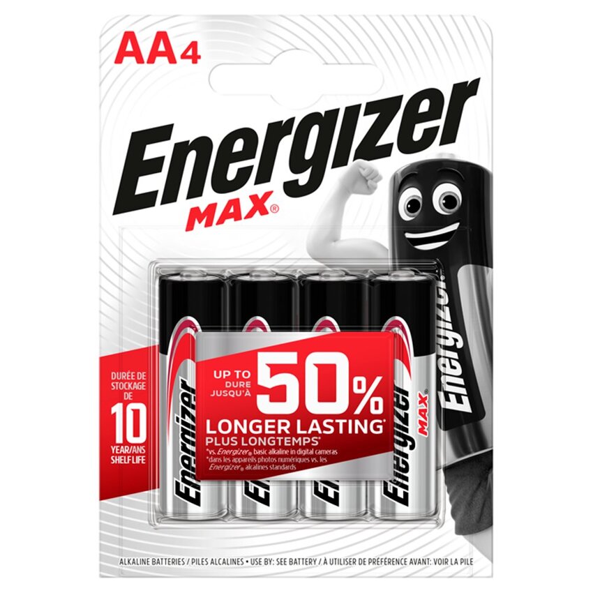 Bateria ENERGIZER Max, AA, E91, 1,5V, 4szt.