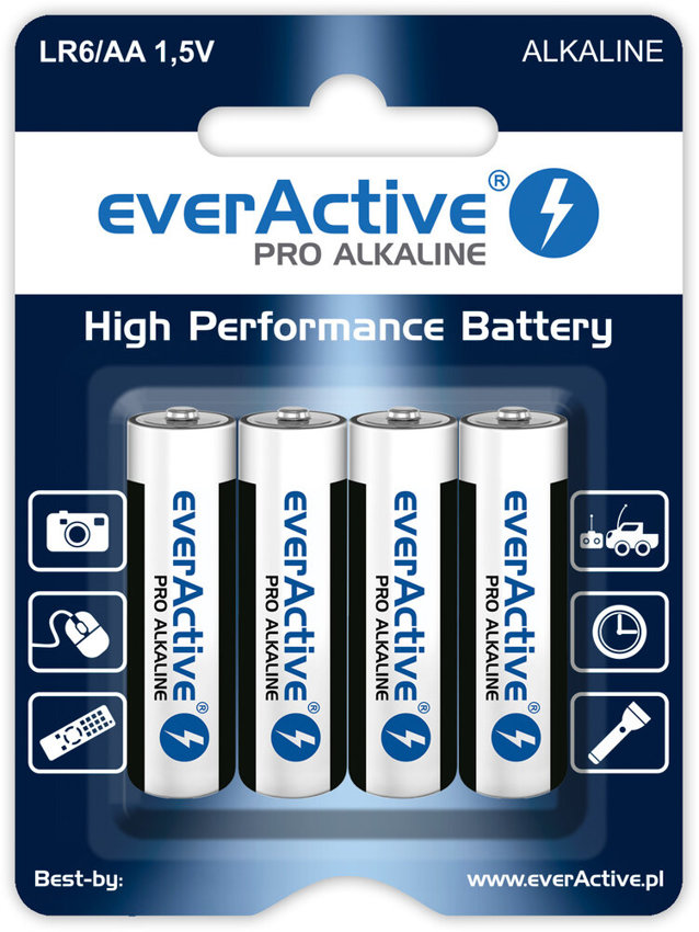 Bateria EverActive LR-6 AA Alkaliczna 4szt.