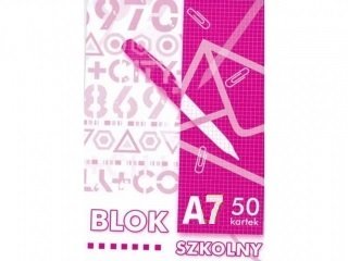 Blok Biurowy-Szkolny A7/50 Kreska