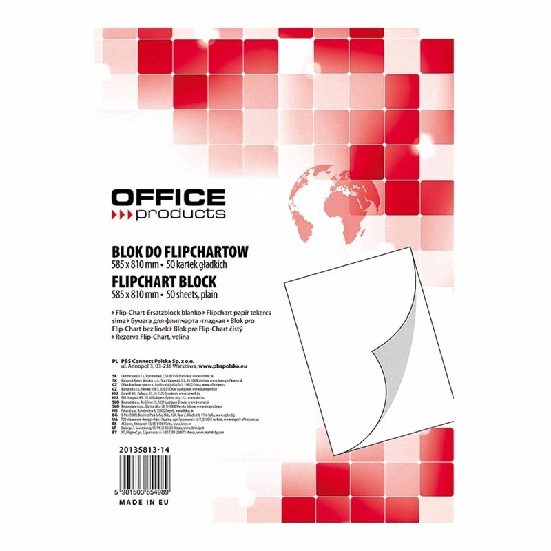 Blok Do Flipchartów Office Products 585x810 50kart Gładki