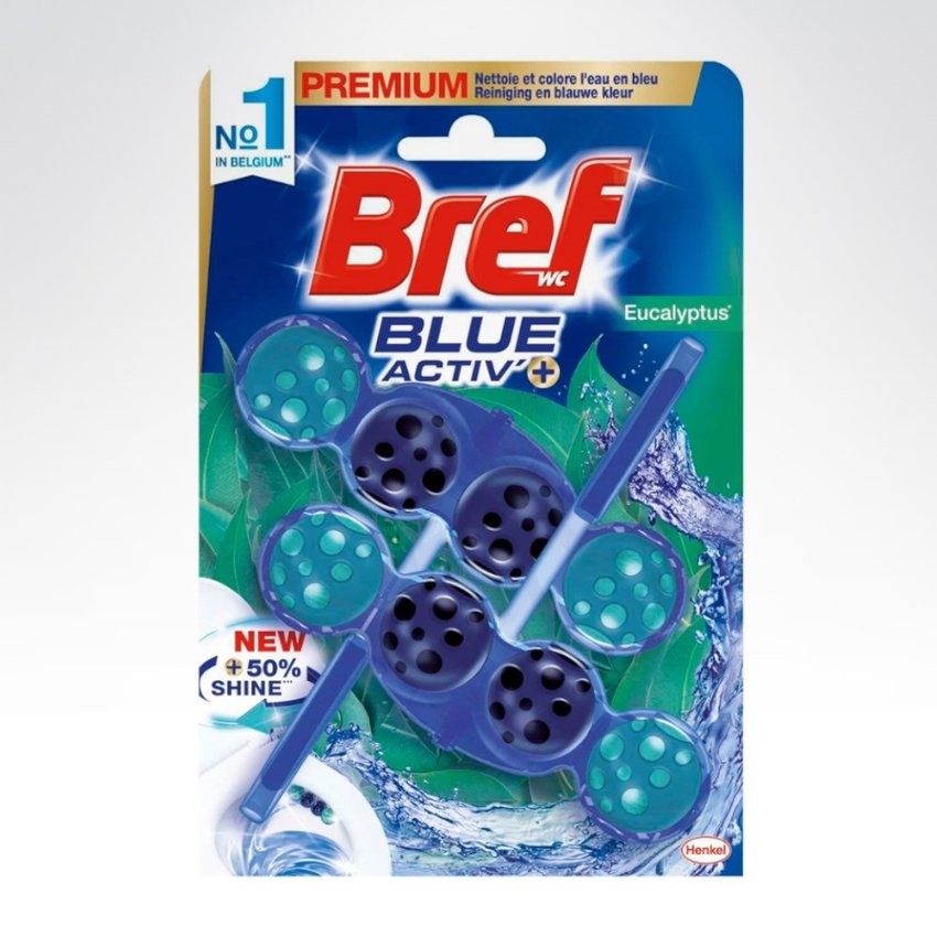 Bref WC Blue Aktiv Koszyk 2 x 4 Kulki Eucalyptus