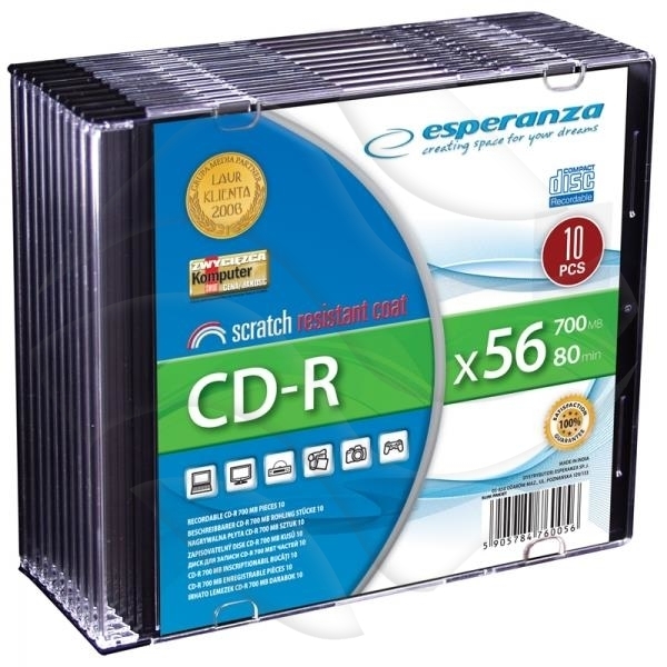 Cd-R Esperanza 700Mb/80 Slim