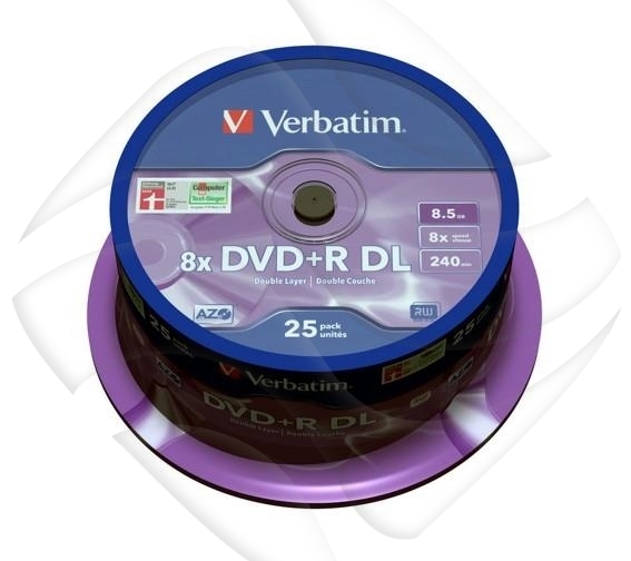 DVD+R Verbatim 8.5GB 8x Cake A'10