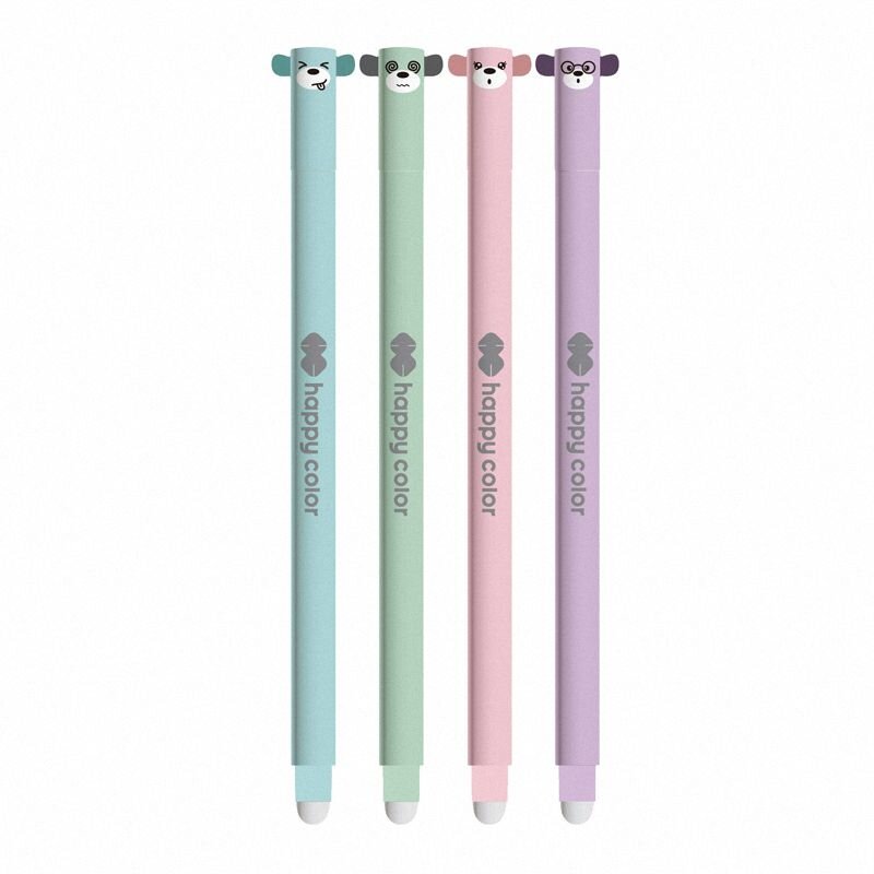 Długopis Ścieralny Happy Color "Uszaki Pastel" 0.5 Niebieski