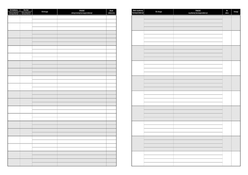 Dziennik Korespondencji A4 Offset  701-B /MiP