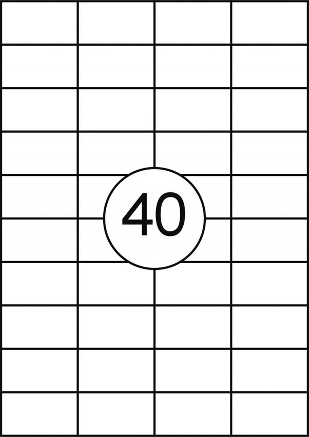 Etykiety Samoprzylepne 52,5x29mm  /Office Products
