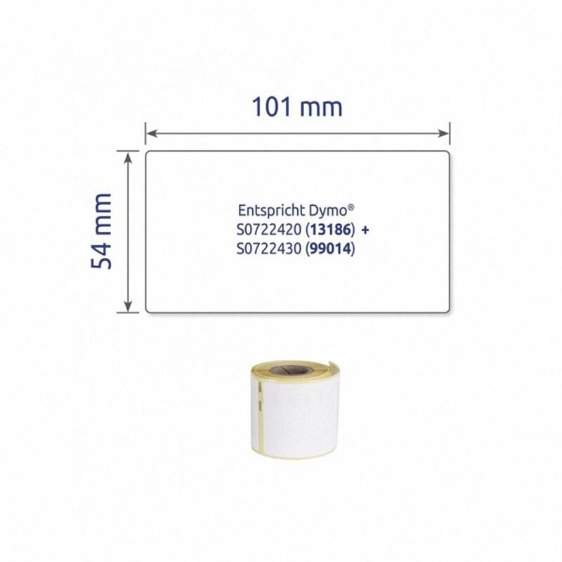 Etykiety W Rolce Do Termodruku Wysyłkowe Avery 54x101 mm 12 Rolek/2640 szt. Białe No.AS0722420