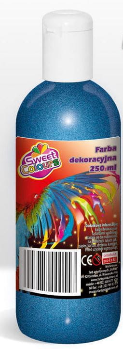 Farba Plakatowa 250ml Brokatowa Niebieska Sweet Colours / Otocki