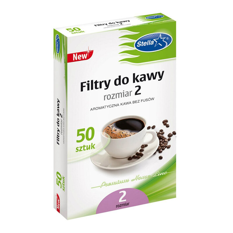 Filtry Do Kawy A'50 Brązowe Nr 2  /Stella