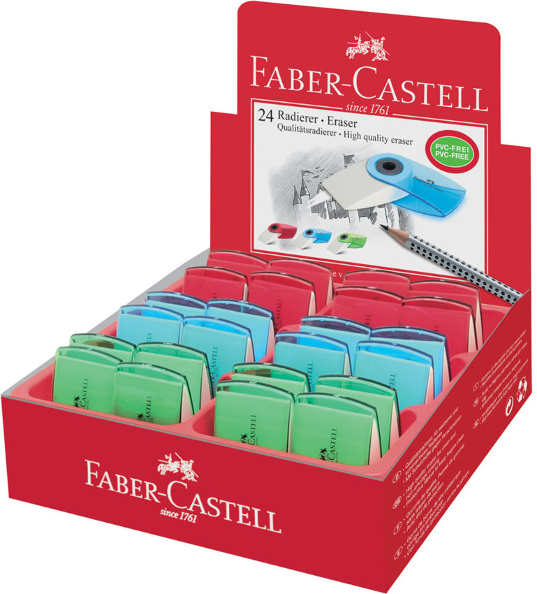 Gumka Sleeve Mini Transparentna Faber-Castell