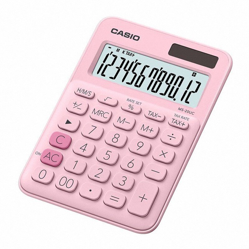 Kalkulator Casio MS-20UC-PK Pudrowy Róż 