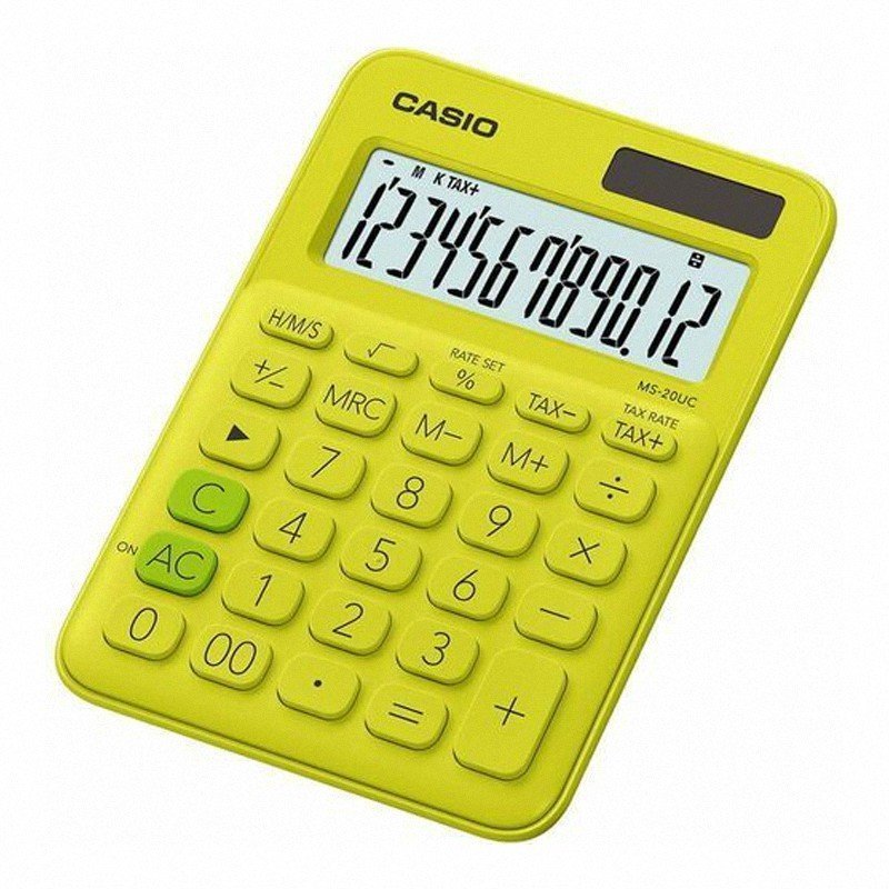 Kalkulator Casio MS-20UC-YG Zielony