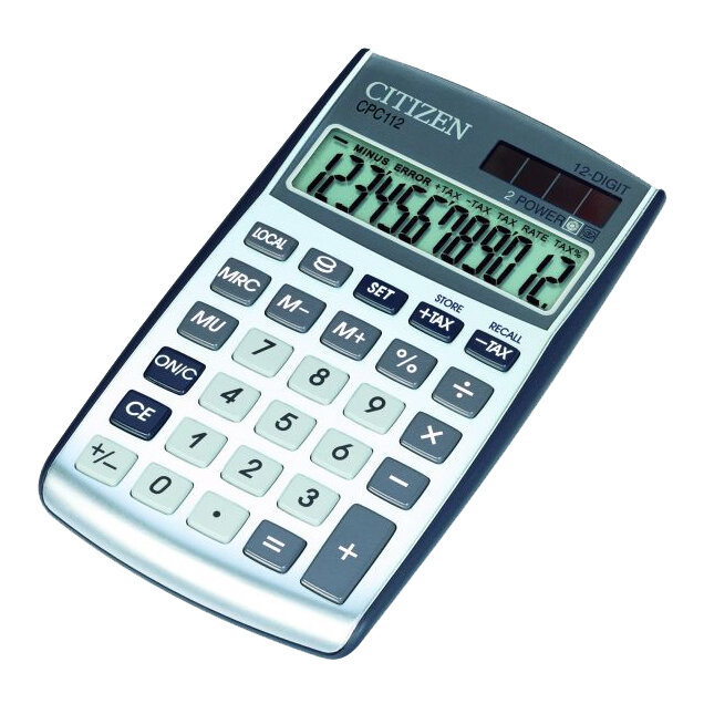 Kalkulator Citizen CPC-112 Srebrny