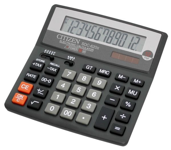Kalkulator Citizen SDC-620II Czarny (WYPRZEDAŻ)
