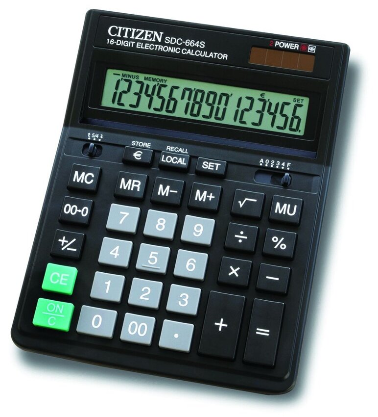 Kalkulator Citizen SDC-664S Czarny