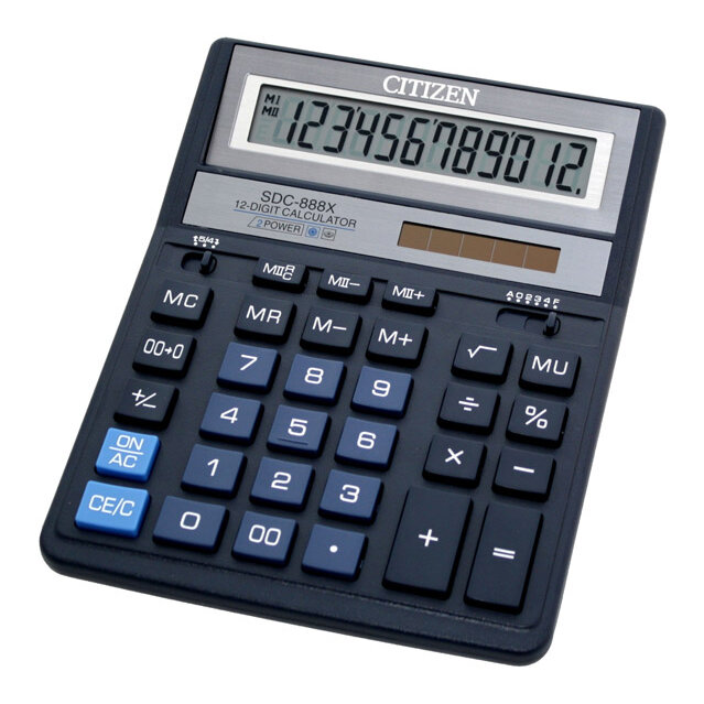 Kalkulator Citizen SDC-888XBL Niebieski