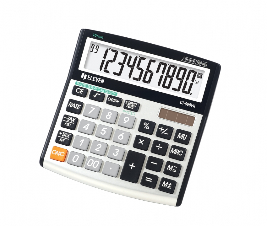 Kalkulator Eleven CT-500VII czarno-srebrny