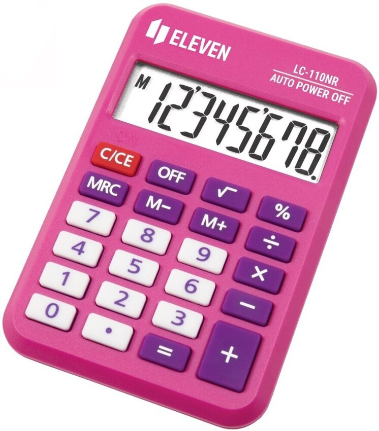 Kalkulator Eleven LC-110NR-PK różowy