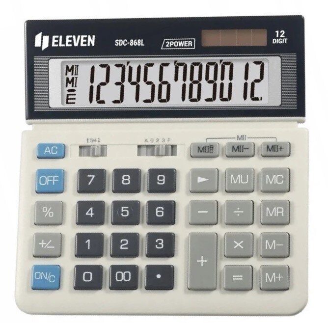 Kalkulator Eleven SDC-868L biały