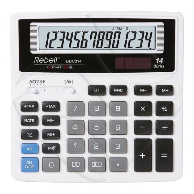 Kalkulator Rebell SDC640+ Biały